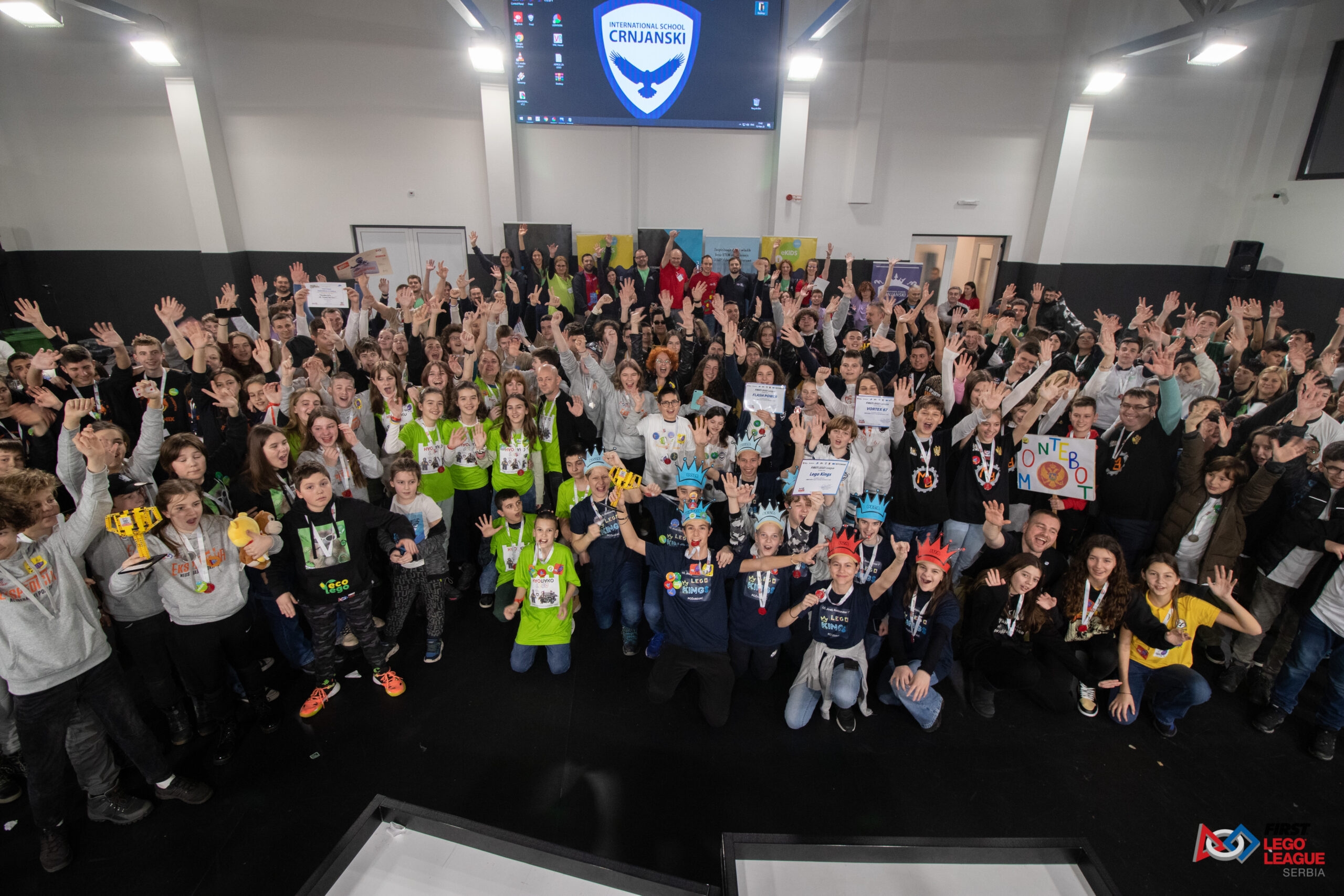 Timovi i učesnici FIRST LEGO League Challenge takmičenja u Jagodini, među njima i crnogorski tim MonteBot