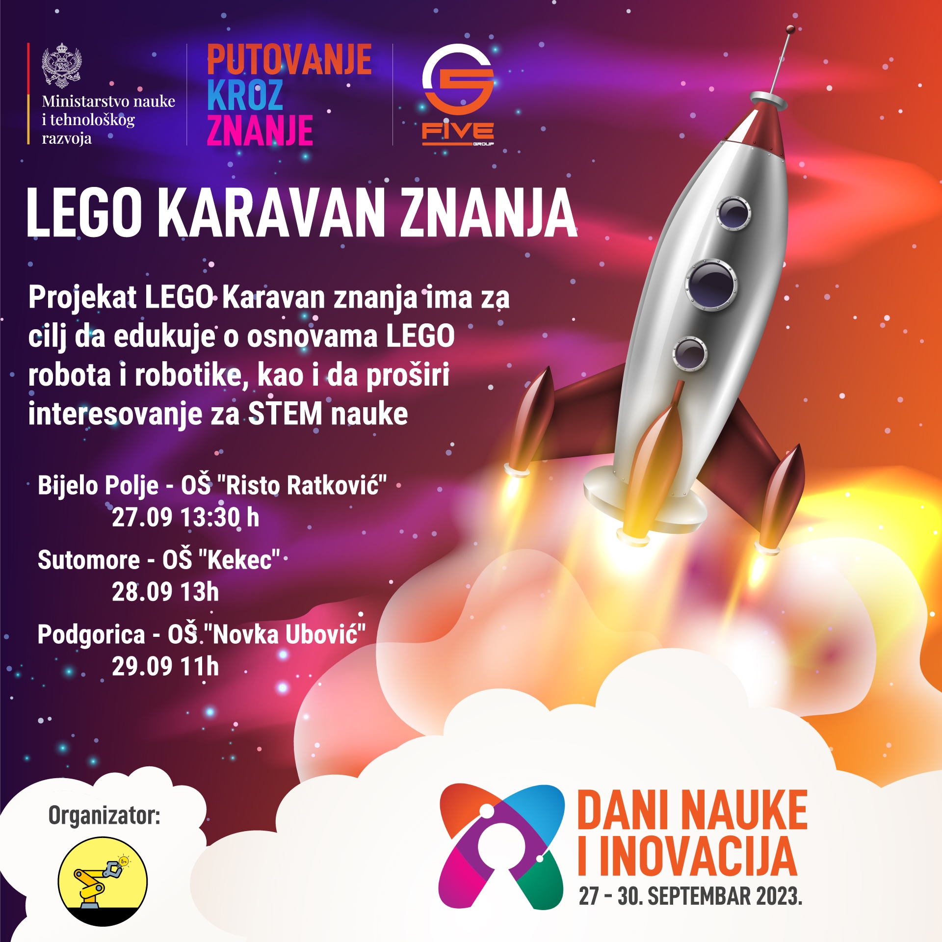 Naslovna fotografija: Projekat Lego karavan znanja